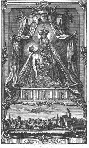 Kupferstich der Gebrüder Klauber von 1754