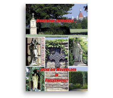 Ein umfangreiches Heft mit Aufgaben für Kinder zu den Wegebildern in Freckenhorst. Es enthält auch viele Arbeitsblätter.