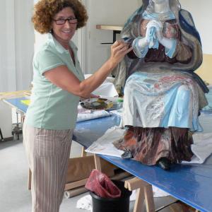 Im Atelier der Restauratorin Meffert-Sigrist